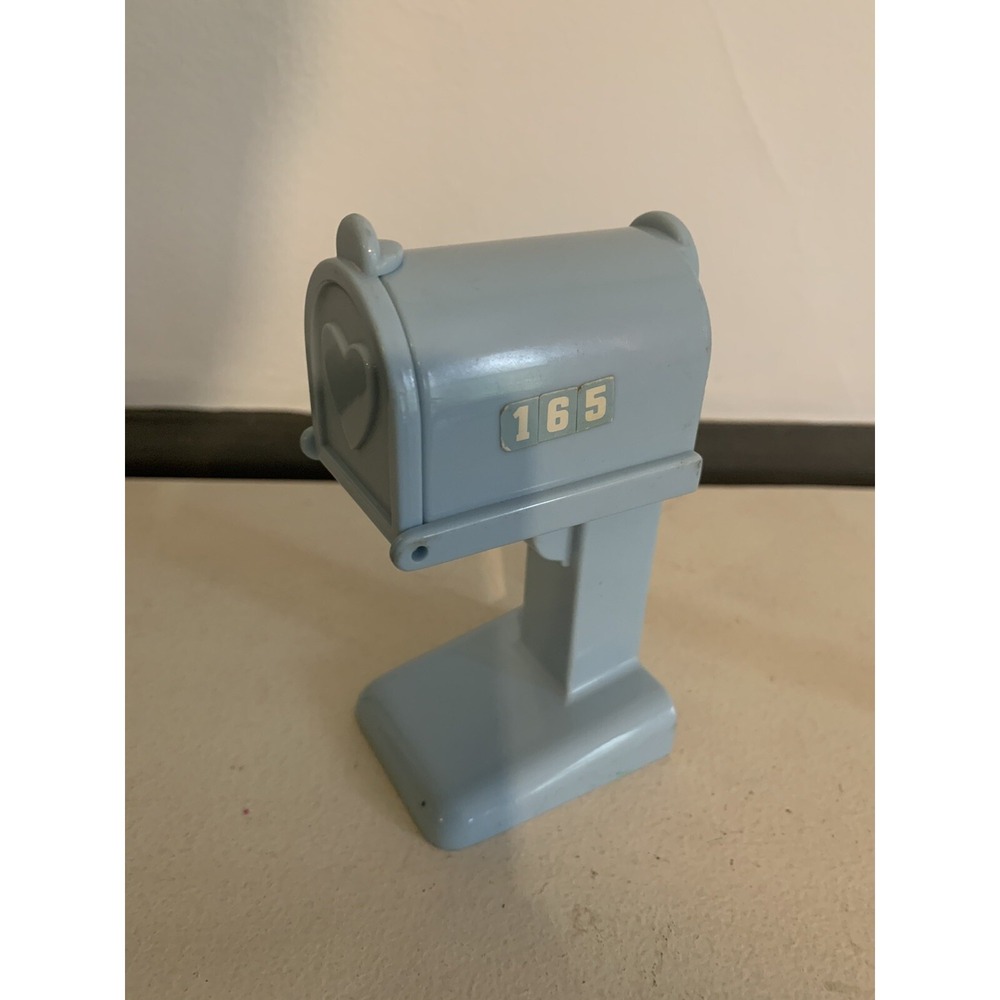 1991‎ Playskool Dollhouse Vintage Blue Mailbox